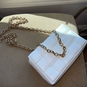 Forever 21 - Quilted white faux leather crossbody bag!